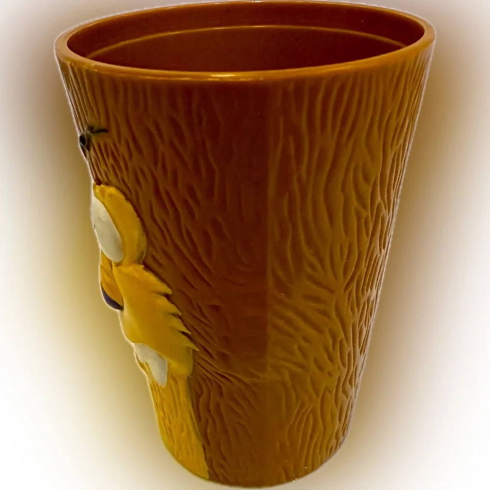 VTG 1998 SONIC WACKY PACK WEREWOLF CUP TUMBLER COLLECTIBLE BROWN YELLOW NO LID